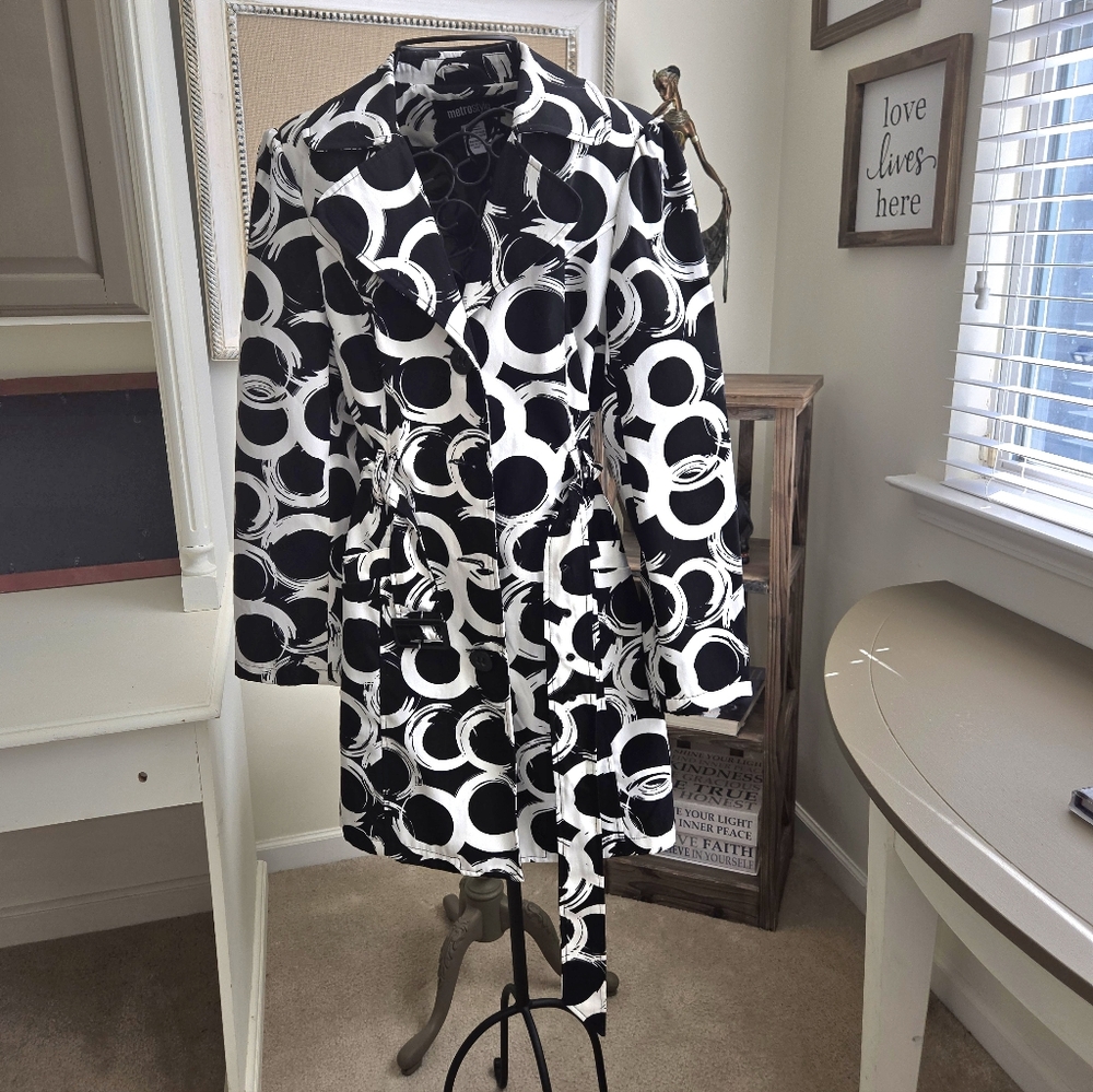 Metrostyle Monochrome Patterned Jacket